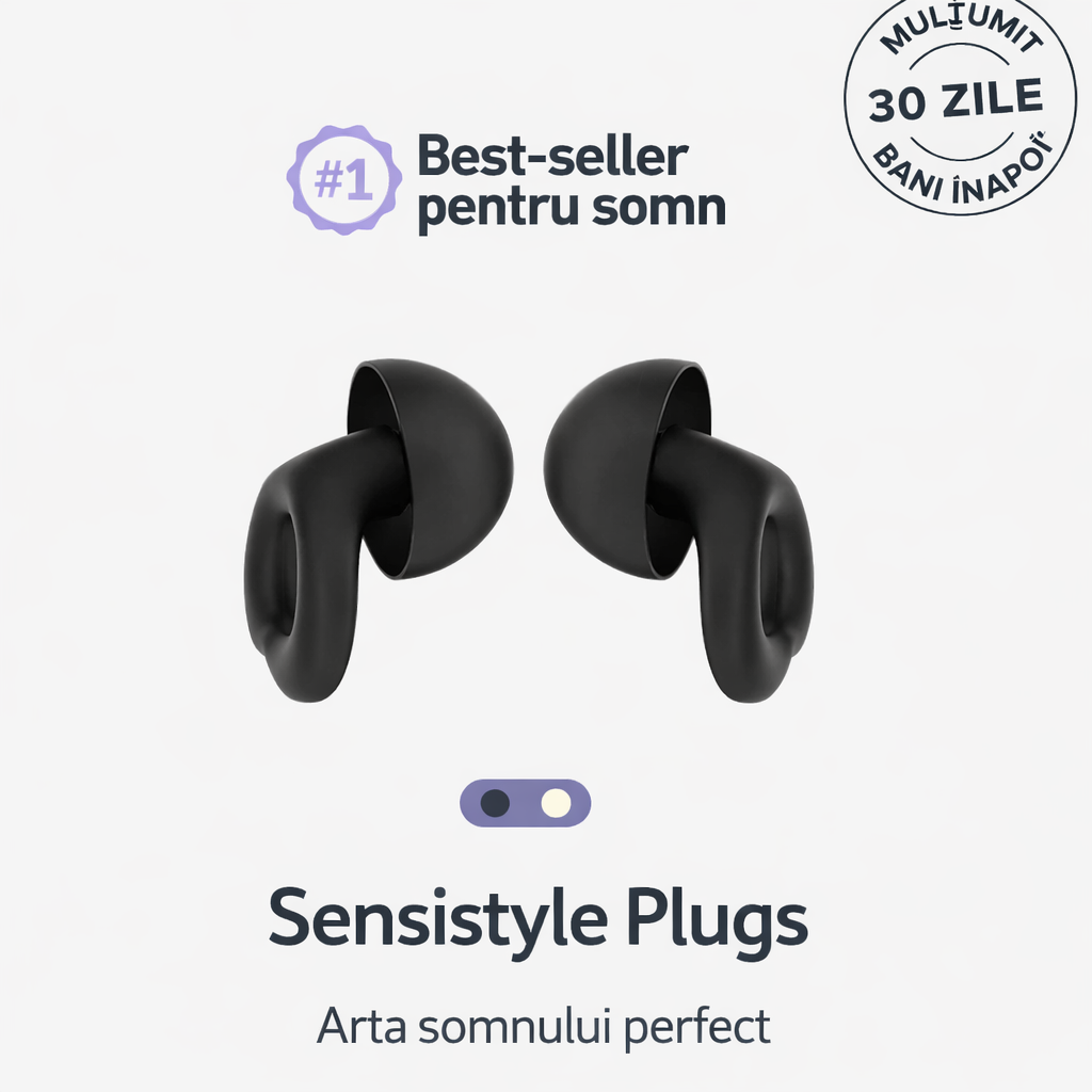 Sensistyle Plugs – Dopuri de urechi pentru somn liniștit